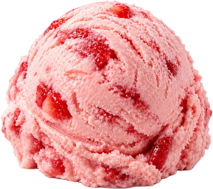 Bocha frutilla FISÚ: bocha de helado de frutilla